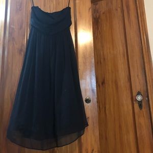 J. Crew Black Silk Dress
